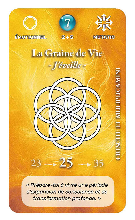 Carte Oracle de la Graine de Vie