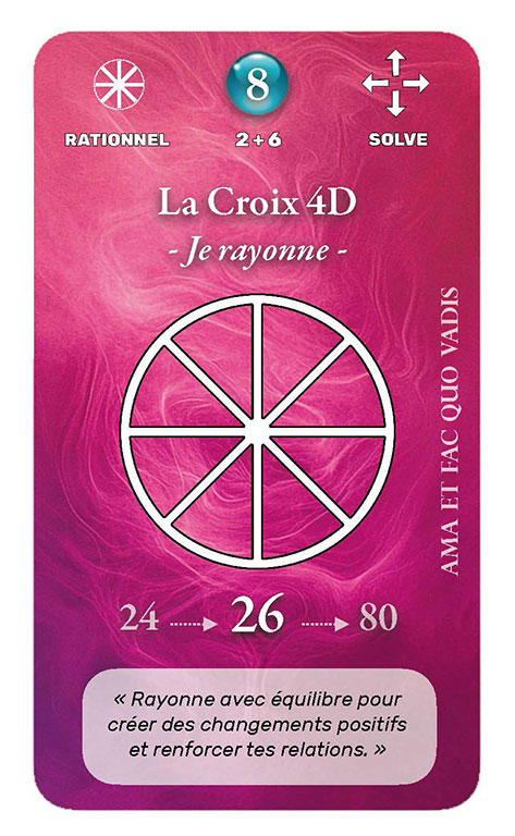 Carte Oracle de la Croix à 8 branches