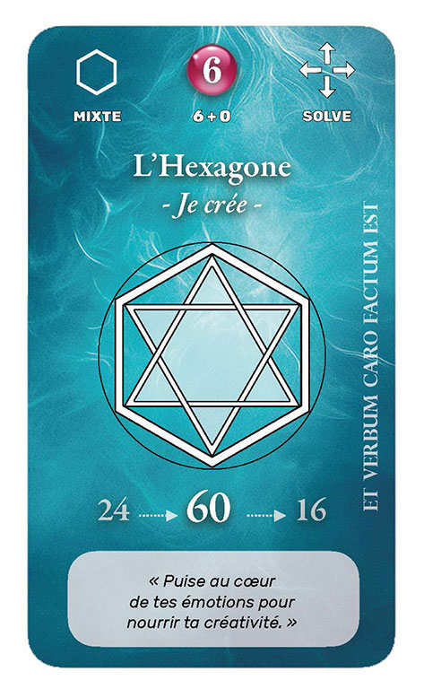 Carte Oracle de l'Hexagramme