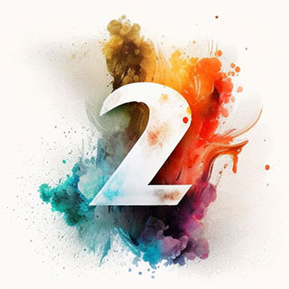 Symbole du Nombre 2 – Dualité et Équilibre