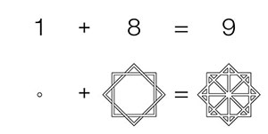 Construction 18 = 1+8