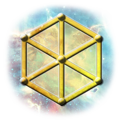 Hexagone centré — symbole du nombre-source 16