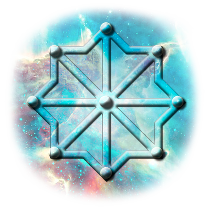 Octagramme centré — symbole du nombre-source 18